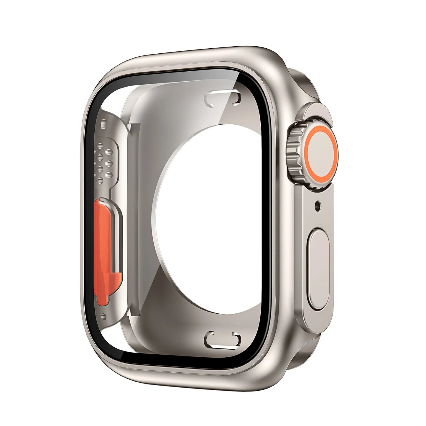Apple Watch Bumper Case with Screen Protector – Hard PC Front & Rear Cover (40–45mm, Series Compatible)