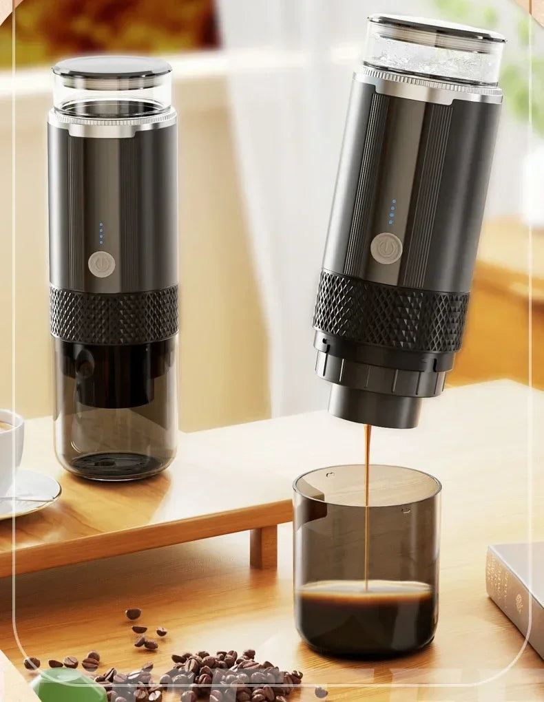 TINSOL Portable Coffee Maker Electric Capsule Grind Coffee Brewer is suitable for ground coffee and KCUP Capsule coffee capsules