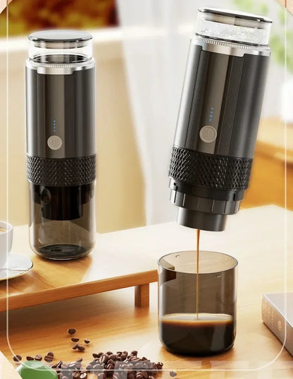 TINSOL Portable Coffee Maker Electric Capsule Grind Coffee Brewer is suitable for ground coffee and KCUP Capsule coffee capsules