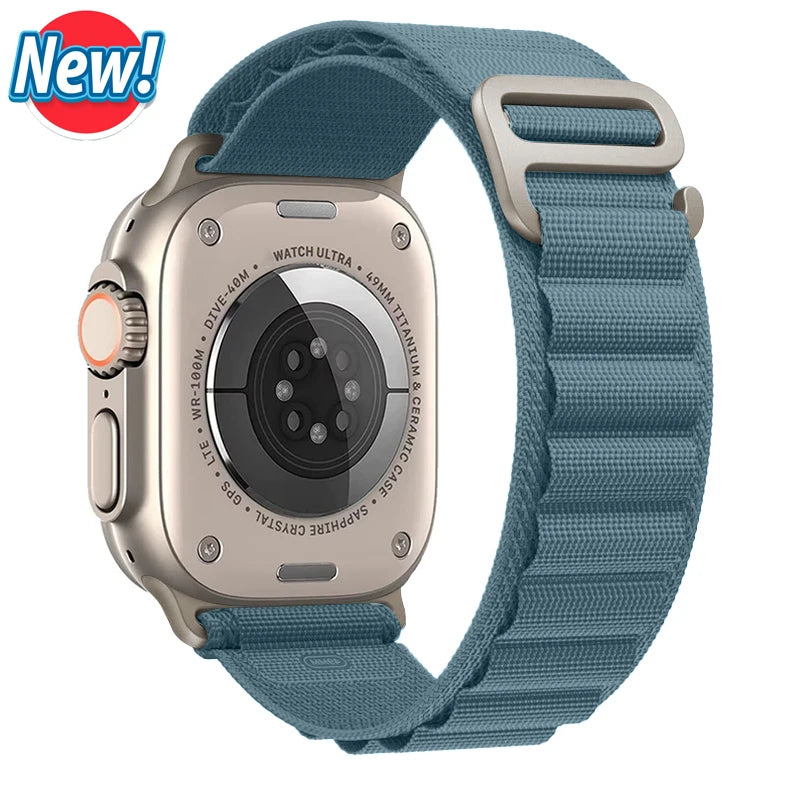 Alpine Loop Strap for Apple Watch – Rugged Adjustable Band (40–49mm, Ultra/Series Compatible)