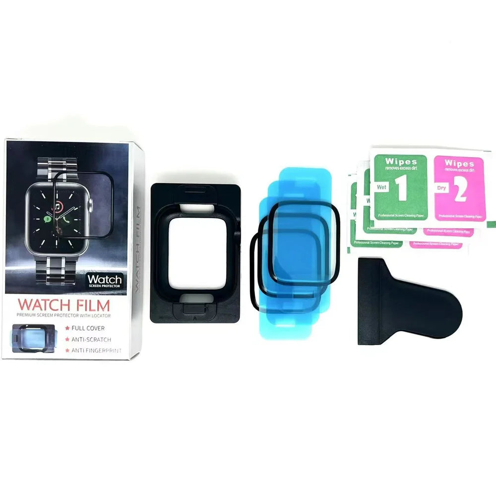 3PCS Ceramic Film For Apple Watch Ultra 8 7 49mm 45mm 41mm Screen Protector For Apple Watch 6 5 4 SE 44mm 40mm 3 2 9 42mm 38mm
