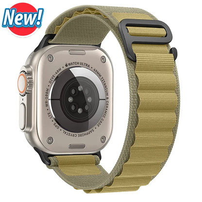 Alpine Loop Strap for Apple Watch – Rugged Adjustable Band (40–49mm, Ultra/Series Compatible)