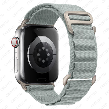 Nylon Alpine Strap for Apple Watch – Adjustable Sport Band (40–49mm, Ultra & Series Compatible)