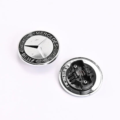 57mm Car Hood Emblem Badge Bonnet Emblem Stickers For Mercedes Benz Brabus AMG W124 W140 W163 W202 W203 W204 W210 W211 W205