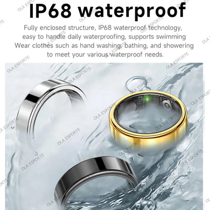 2026 Smart Ring – Heart Rate, Blood Pressure, Sleep & Motion Tracking, IP68 Waterproof
