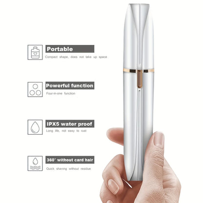 4-in-1 Electric Hair Remover – Full Body Shaver, Facial Epilator & Bikini Trimmer
