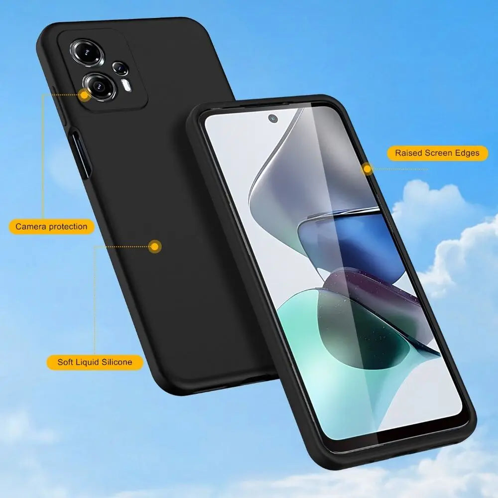 Flexible Liquid Silicone Case For Motorola Edge 50 Pro 60 Fusion Ultra 40 Neo Plus 2023 5G Protective Cover Bumper Fundas Coque