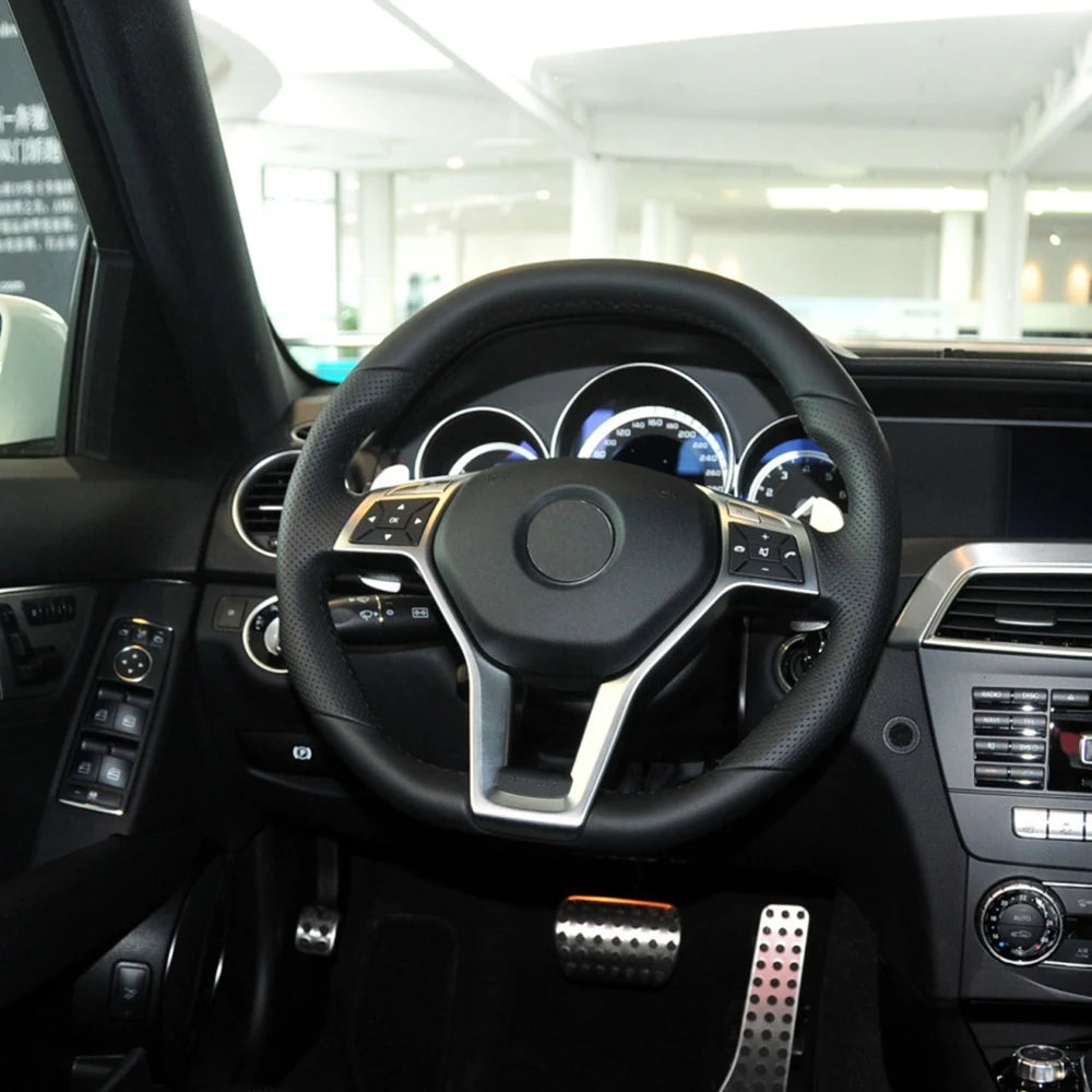 Chrome Steering Wheel Panel Cover Trim for Mercedes-Benz AMG A, B, C, E, GLA & CLA Class