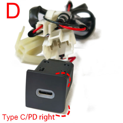 Fast Charging Car USB Adapter (PD & QC3.0 Power Button)