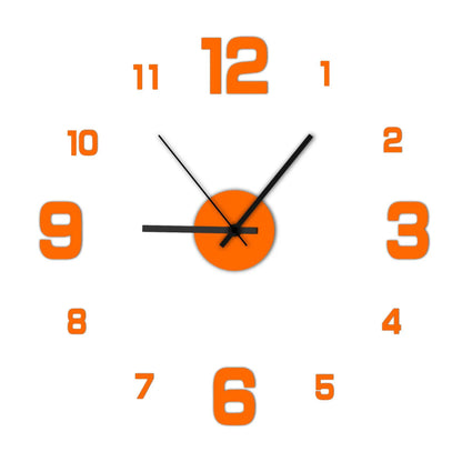Creative Frameless DIY Wall Clock – Modern Silent Wall Decoration for Living Room & Office