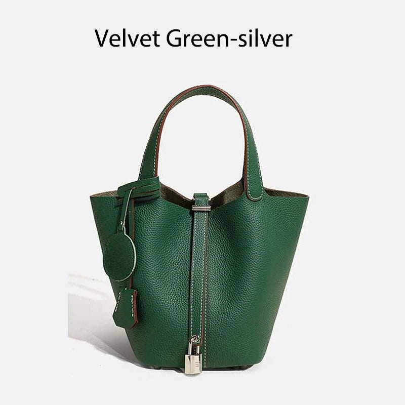 MENDY Women Bags Handbags Bucket Bag Real Leathe Fashion Tote Bag Genuine Leather Luxury Desginer Big Size Large Lady Hand Bags