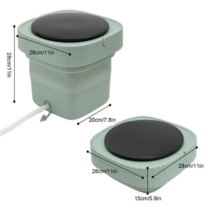 6L Portable Washing Machine Foldable Household Washing Automatic Soap Dispenser, Rechargeable Electric Soap Dispenser W/ Infrared Sensor, Contactless Automatic Soap Dispenserachine Multifunctional Washing Machine for Home Bus