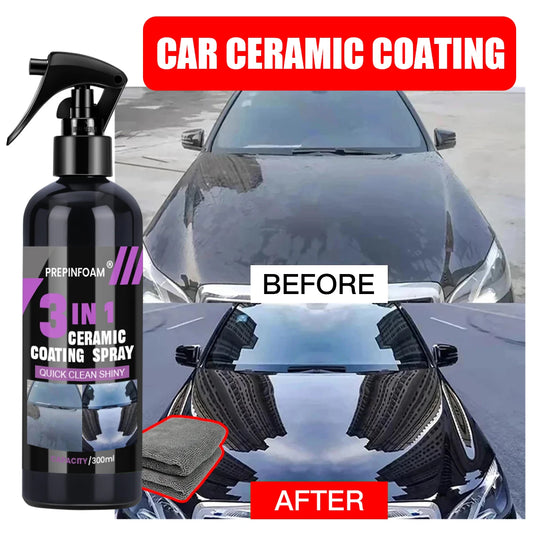 3-in-1 Ceramic Nano Coating Spray for Car Paint Protection