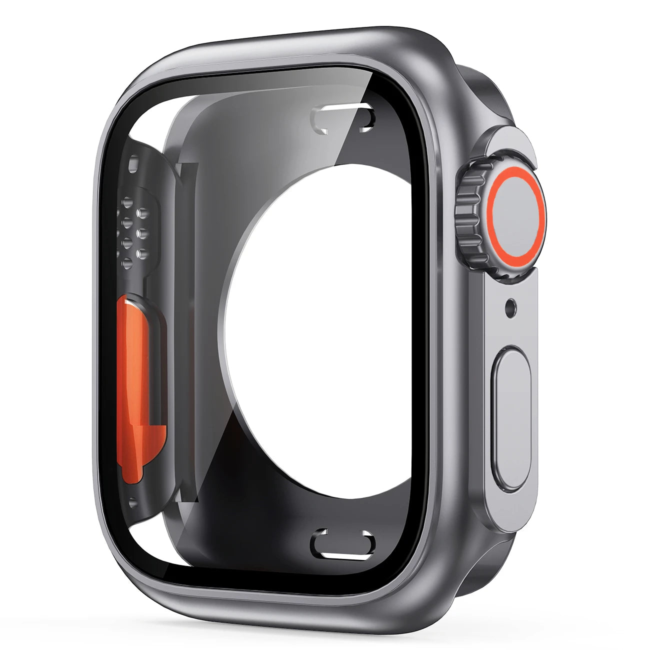 Apple Watch Bumper Case with Screen Protector – Hard PC Front & Rear Cover (40–45mm, Series Compatible)