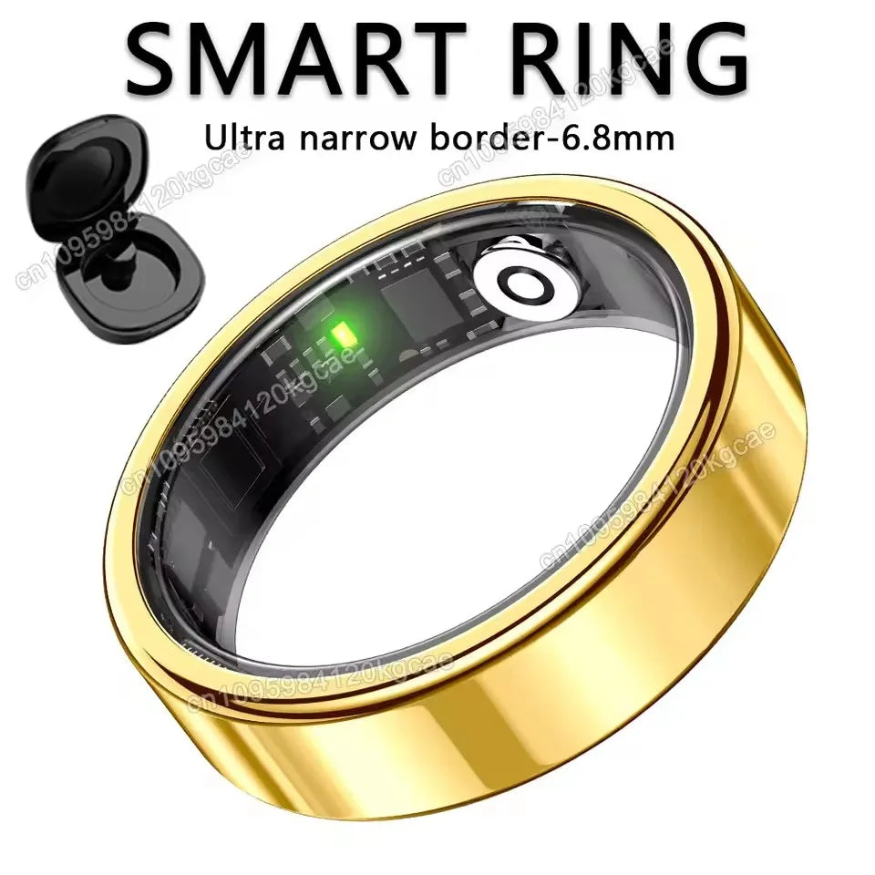 2026 Smart Ring – Heart Rate, Blood Pressure, Sleep & Motion Tracking, IP68 Waterproof