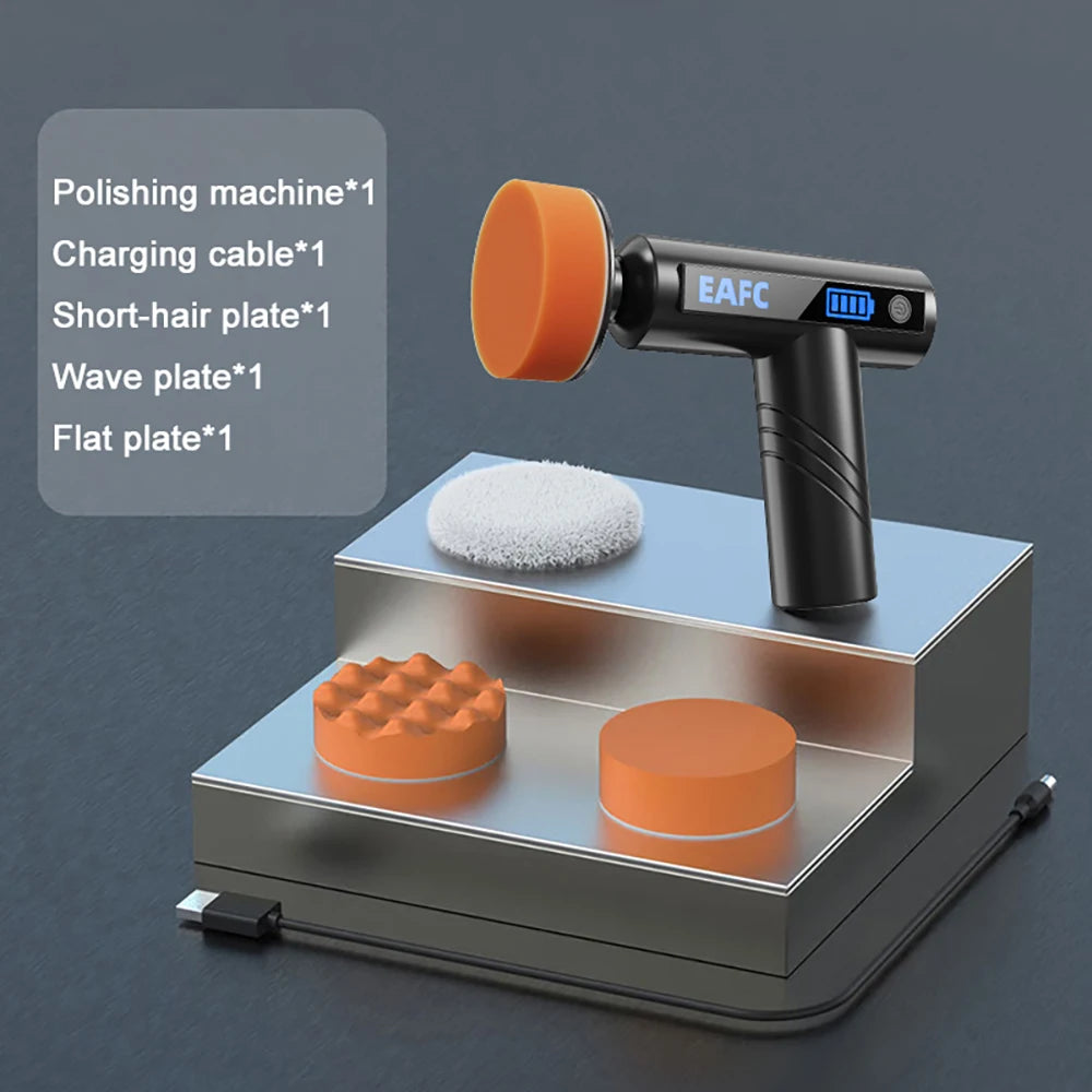 Wireless Car Polisher – Handheld Polishing & Waxing Machine for Car Detailing
