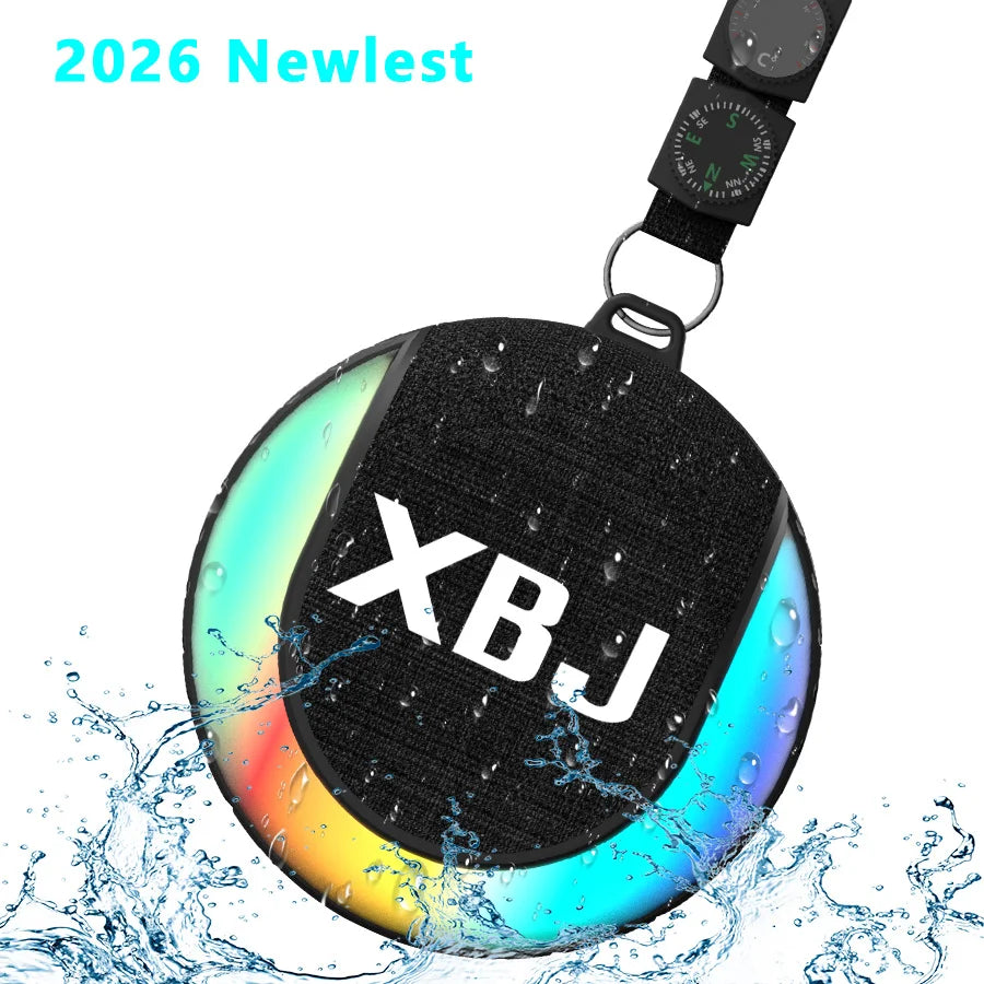 XBJ Waterproof Bluetooth Speaker – Floating LED Shower & Outdoor Speaker