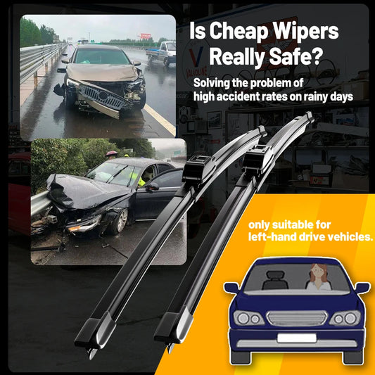 Universal Car Windshield Wiper Blades – Smooth & Silent