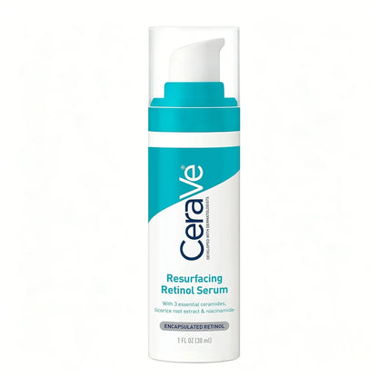 CeraVe Retinol Serum Niacinamide Licorice Root, Skin Smoothing Tone Care, Barrier Repair, Non-Comedogenic For Blemish Prone Skin
