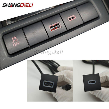 Fast Charging Car USB Adapter (PD & QC3.0 Power Button)