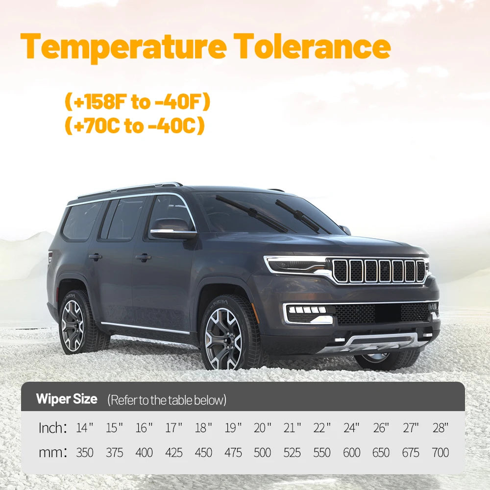 Universal Car Windshield Wiper Blades – Smooth & Silent