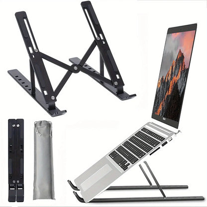 Adjustable Aluminum Laptop Stand – Foldable & Portable