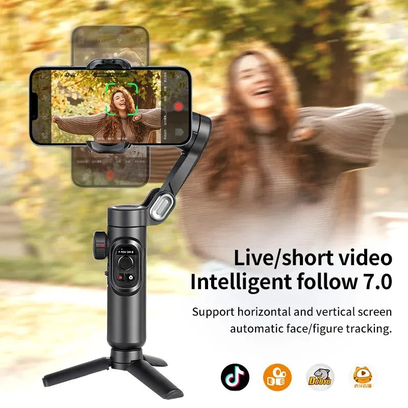 3-Axis Smartphone Gimbal Stabilizer (AI Tracking)