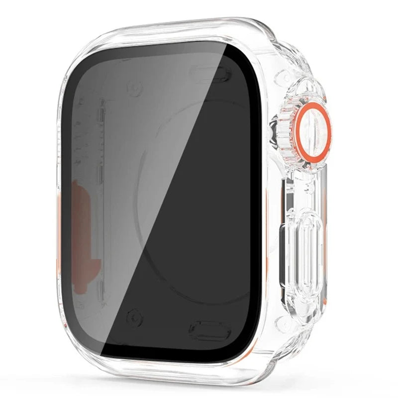 Apple Watch Bumper Case with Screen Protector – Hard PC Front & Rear Cover (40–45mm, Series Compatible)