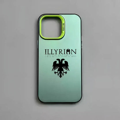 Albania Flag Eagle Logo Phone Case For IPhone 17 16 15 14 13 12 11 Pro Max Air Multicolor Matte Laser Metallic Aurora Funda