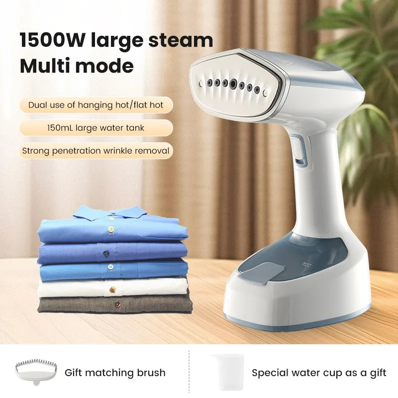 1500W Hand-Held Fold Ironing Machine Fast Heat Small Portable Household 350ml Steam Handheld Fabric Steamer For Home Travel