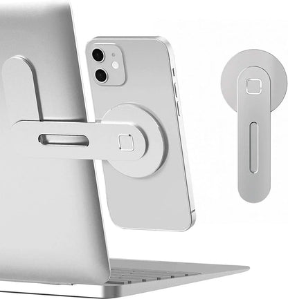 Magnetic Foldable Laptop & Phone Holder for Monitor Side Mount