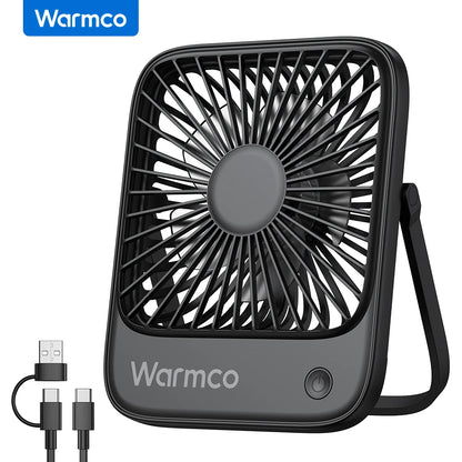 Mini USB Desk Fan – Portable 3-Speed 180° Rotation Quiet Personal Fan