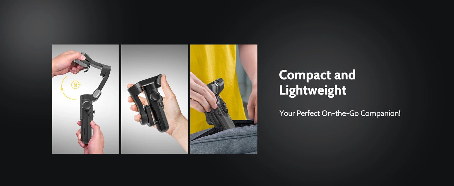 Pro 3-Axis Gimbal Stabilizer for iPhone & Android