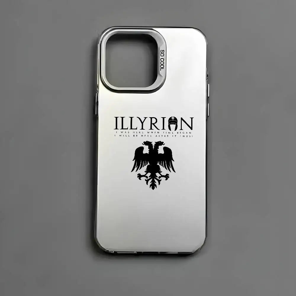 Albania Flag Eagle Logo Phone Case For IPhone 17 16 15 14 13 12 11 Pro Max Air Multicolor Matte Laser Metallic Aurora Funda