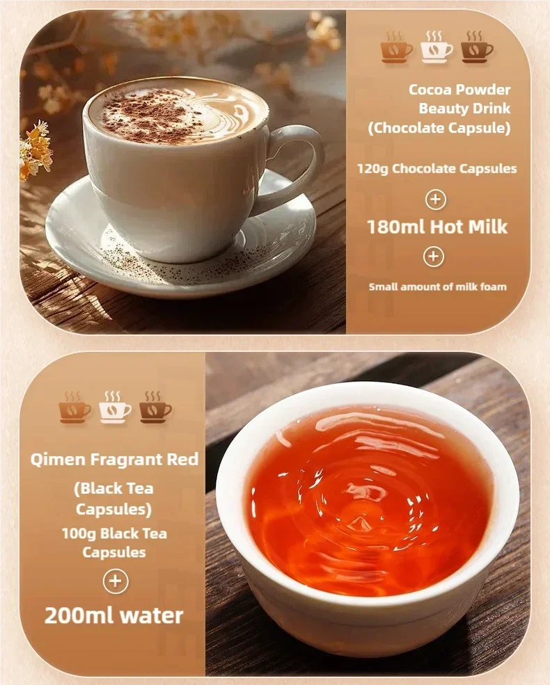 TINSOL Portable Coffee Maker Electric Capsule Grind Coffee Brewer is suitable for ground coffee and KCUP Capsule coffee capsules