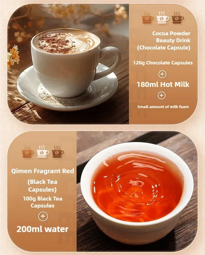 TINSOL Portable Coffee Maker Electric Capsule Grind Coffee Brewer is suitable for ground coffee and KCUP Capsule coffee capsules