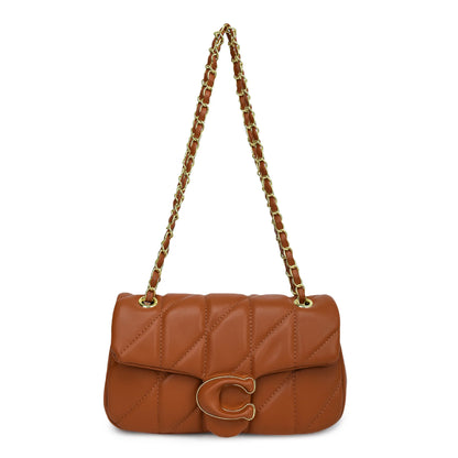Quilted Stitch Chain Shoulder Crossbody Top Handle Bag Women Fashion Trendy Hobo Handbag Hot Selling