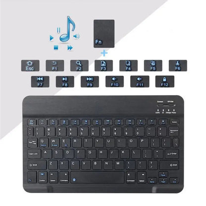 Mini Bluetooth Wireless Keyboard – Rechargeable for Laptop, Tablet & Phone (iOS/Android/Windows)