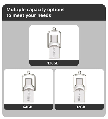 Bliksem 2-in-1 USB Flash Drive – Type-C & USB Storage (32GB/64GB/128GB)