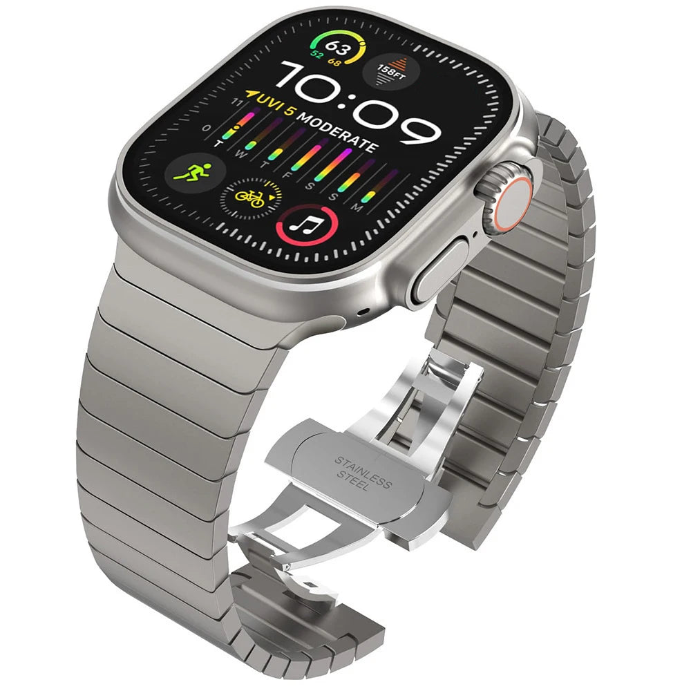 Stainless Steel Metal Band for Apple Watch – Luxury Business Strap for Ultra & Series 10/11
