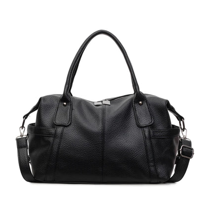 Luxury Women Shoulder Bag Soft Leather Retro Solid Color Crossbody Bags Large Capacity Handbags Fashion Travel Commuter Tote Sac