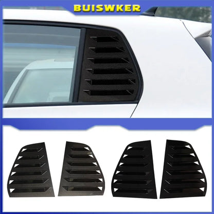 Pair Rear Side Window Trim Spoiler For VW Golf 5 Golf 6 Golf 7 MK5 MK6 MK7 MK7.5 2003-2020 Window Shutter Cover Louver Air Vents