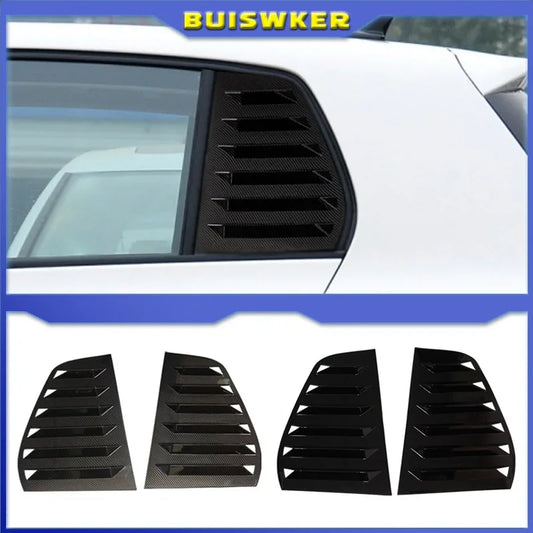 Pair Rear Side Window Trim Spoiler For VW Golf 5 Golf 6 Golf 7 MK5 MK6 MK7 MK7.5 2003-2020 Window Shutter Cover Louver Air Vents