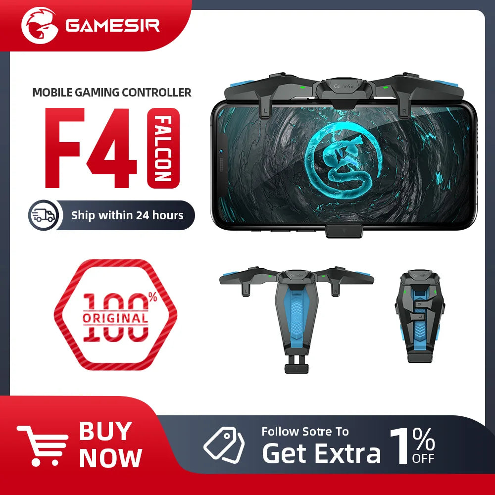 100% New Original GameSir F4 Falcon PUBG Mobile Gaming Controller  Call of Duty Gamepad Joystick