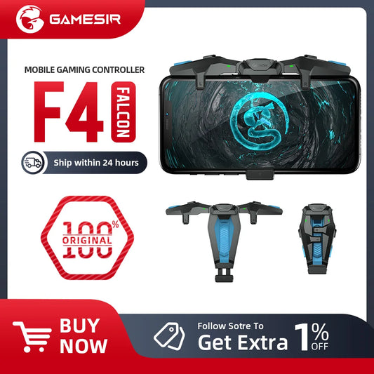 100% New Original GameSir F4 Falcon PUBG Mobile Gaming Controller  Call of Duty Gamepad Joystick