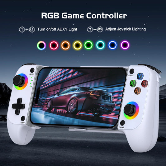 DinoFire MC101 Wireless Game Controller – Hall Joystick, 6-Axis, Mobile Gamepad