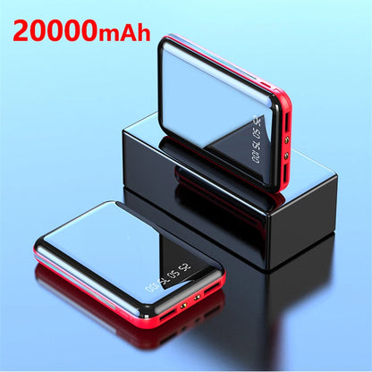 20000mAh Portable Mini Power Bank with LED Display & Fast Charging