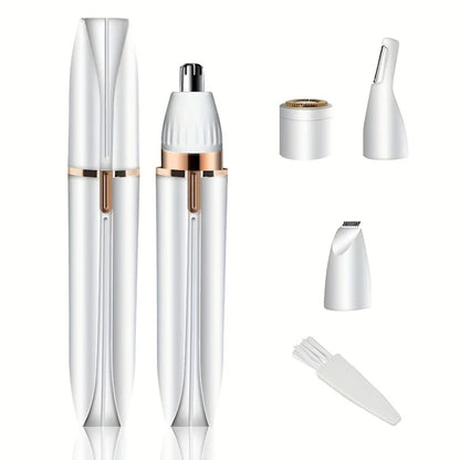 4-in-1 Electric Hair Remover – Full Body Shaver, Facial Epilator & Bikini Trimmer