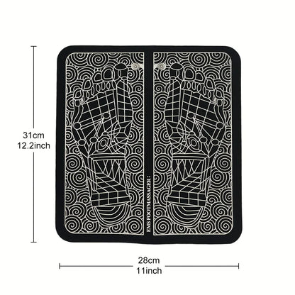 Electric USB Foot Massage Mat – Acupressure Massager with 8 Modes & 19 Intensity Levels
