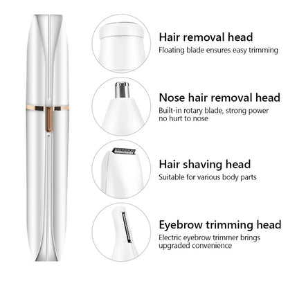 4-in-1 Electric Hair Remover – Full Body Shaver, Facial Epilator & Bikini Trimmer
